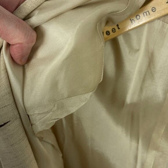 Vintage Pendleton Linen Blazer Jacket Tan Beige Size 8 Shoulder Pants‎ Coat Norm - Picture 8 of 14